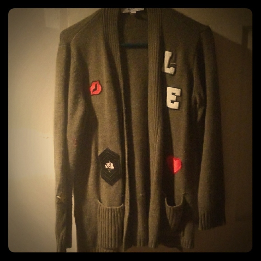 Olive green Cardigan